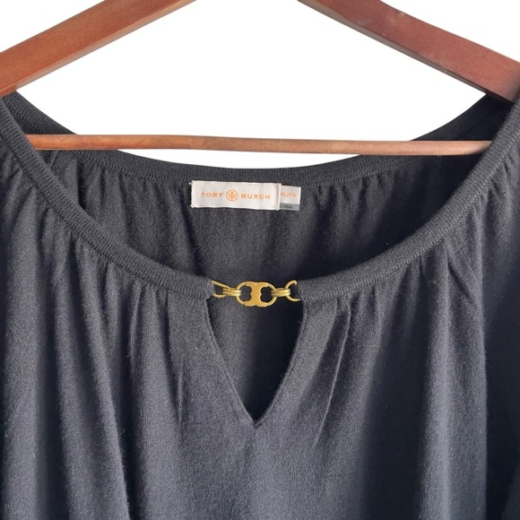 Tory Burch 100% cashmere gold key hole sweater XL - Picture 6 of 10